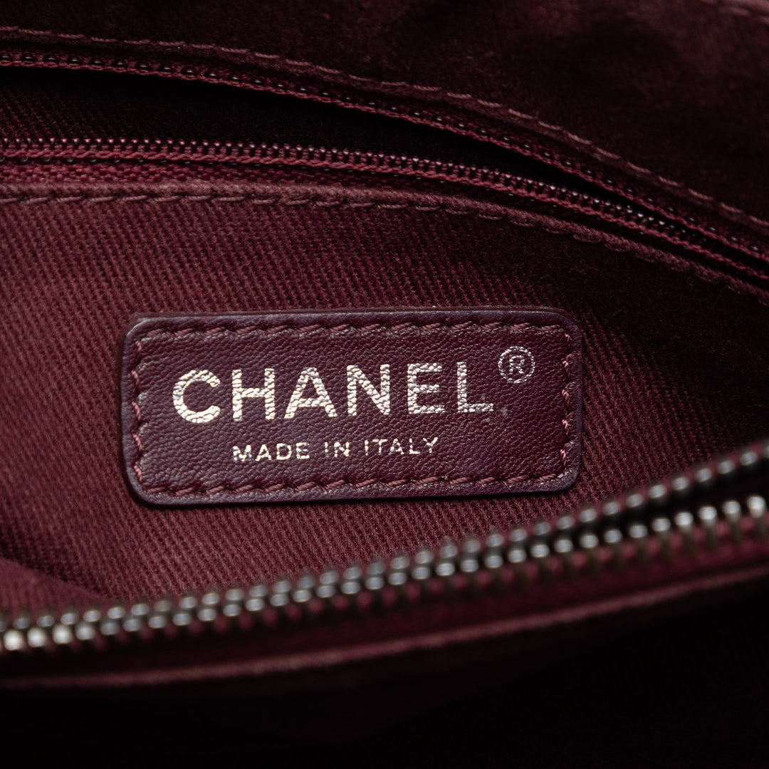 Chanel CC Matelassé Glacé à rabat Cuir de veau