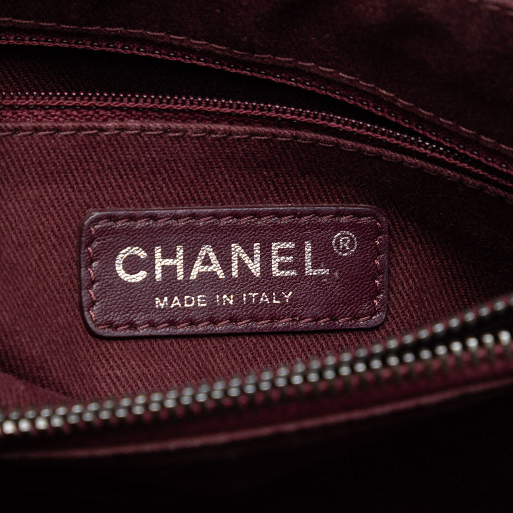 Chanel CC Matelassé Glacé à rabat Cuir de veau
