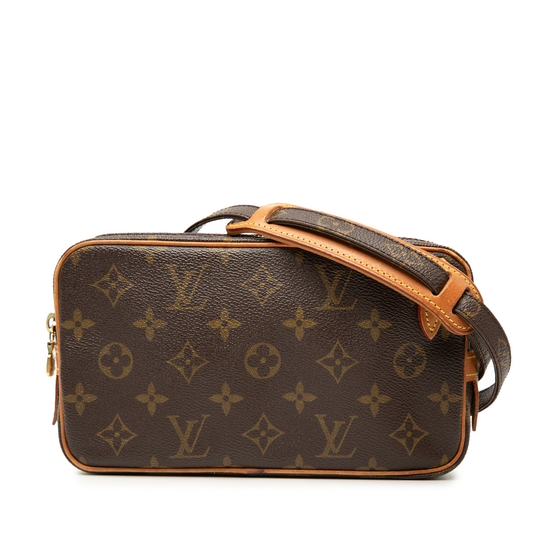 Pochette Marly Bandouliere Monogram Marron
