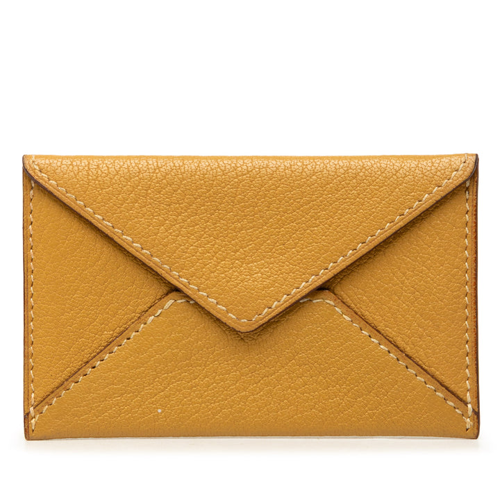 Chevre Mysore Enveloppe Pochette Jaune