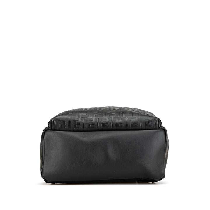 Fendi Vitello Grace Zucca embossé Cuir Sac à dos