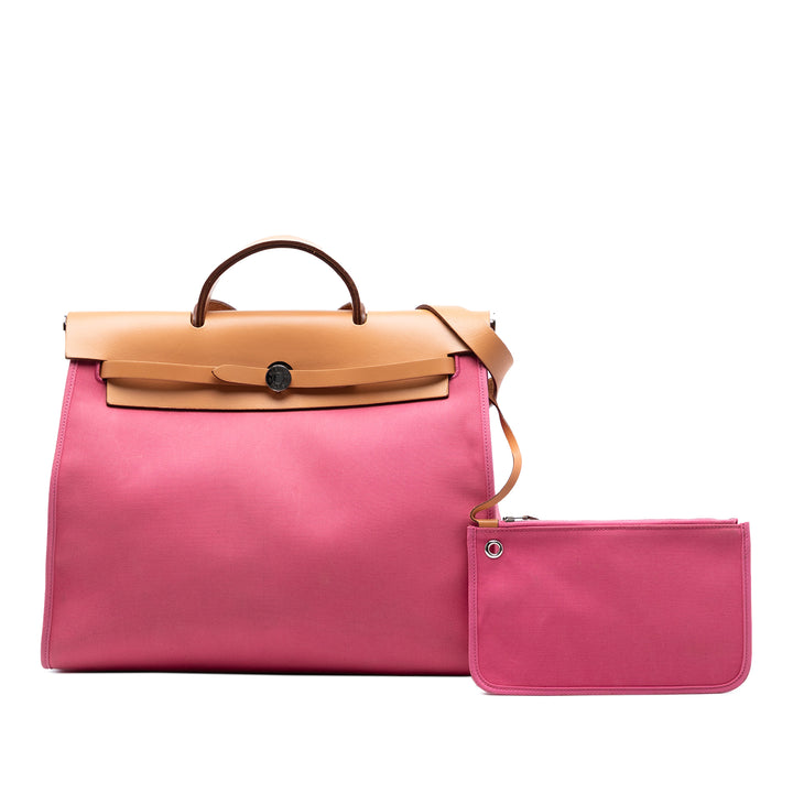 Hermès Herbag Zippé 39 Tissu