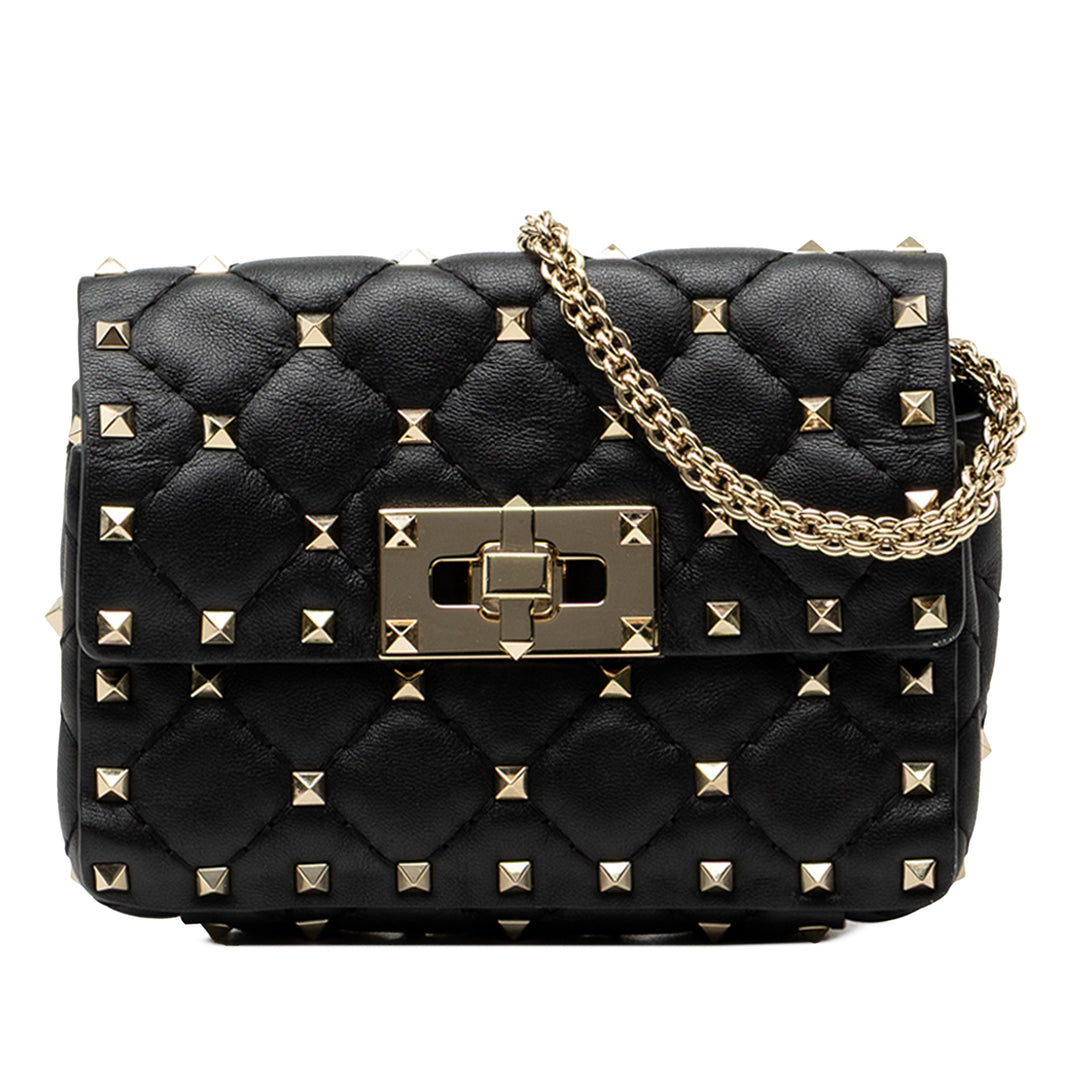 Valentino Rockstud Spike Sac nappa Noir