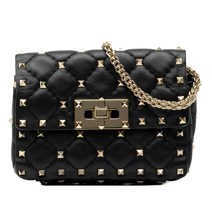 Valentino Rockstud Spike Sac nappa Noir