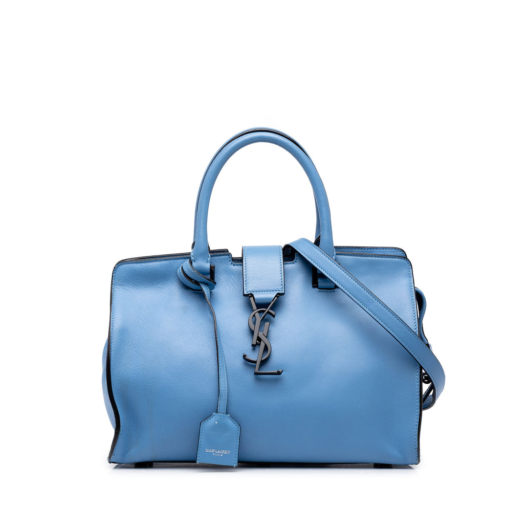 Saint Laurent Cabas Downtown Baby Bleu – vue principale – GABY PARIS