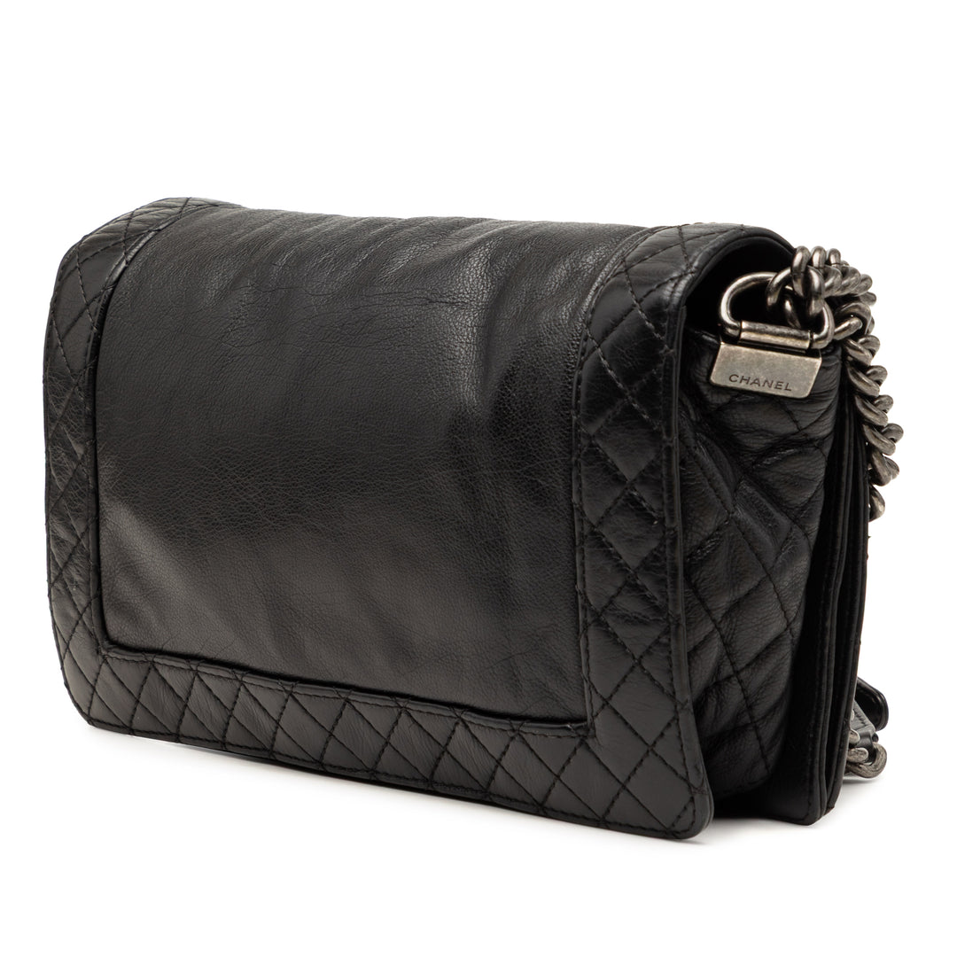 Chanel Medium Cuir de veau Boy Reverso à rabat