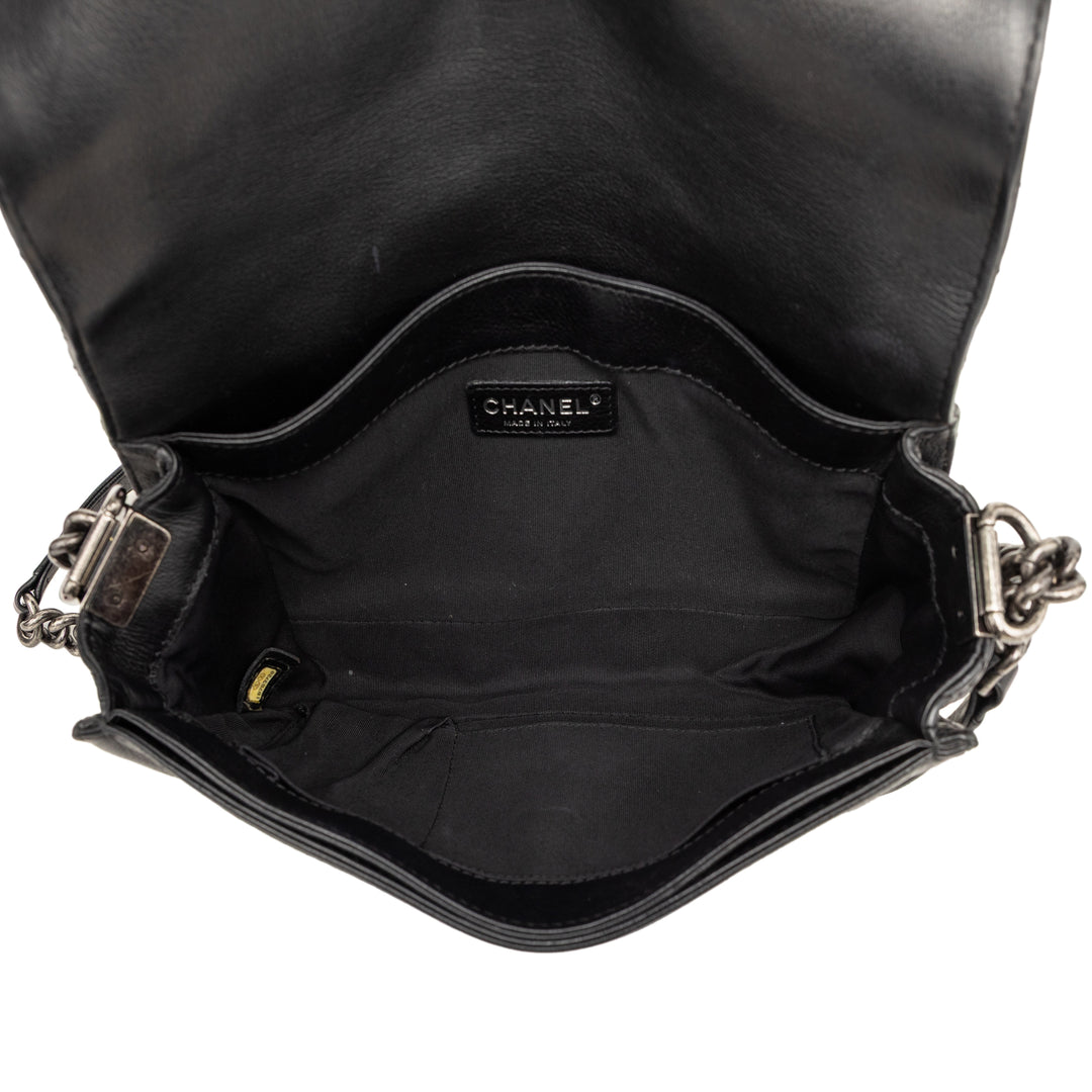 Chanel Medium Cuir de veau Boy Reverso à rabat
