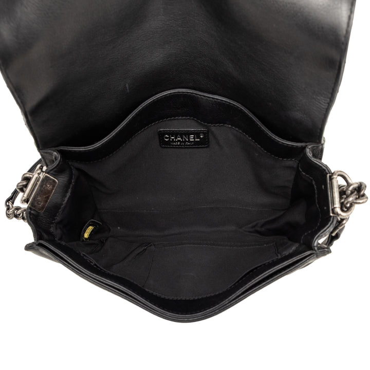 Chanel Medium Cuir de veau Boy Reverso à rabat