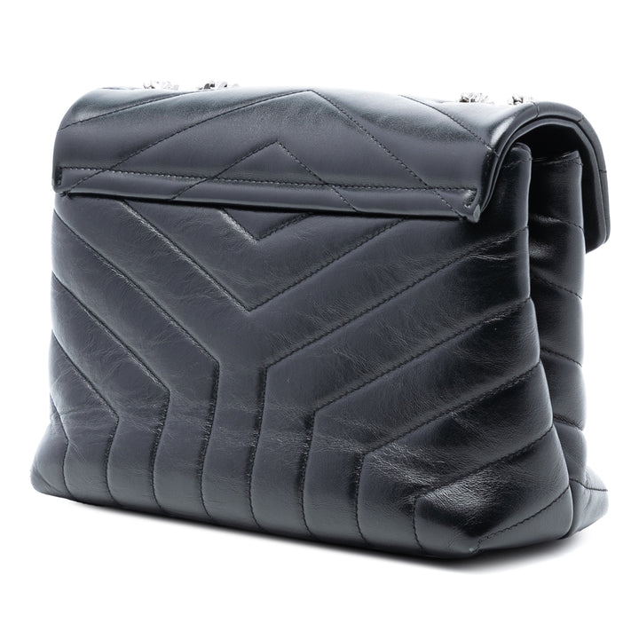 Saint Laurent Small Matelassé Cuir Monogram LouLou Sac bandoulière