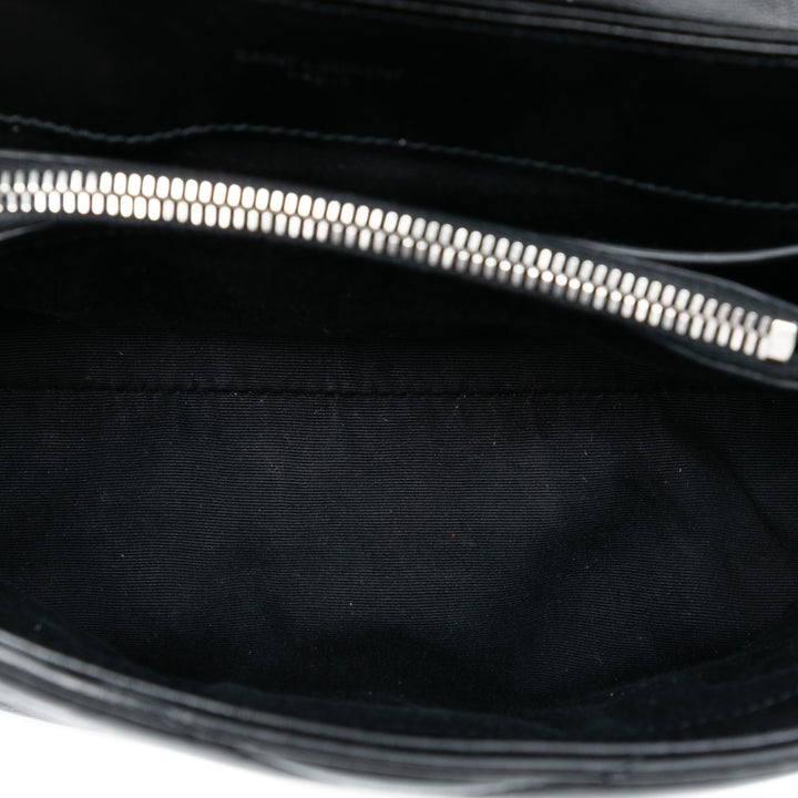 Saint Laurent Small Matelassé Cuir Monogram LouLou Sac bandoulière