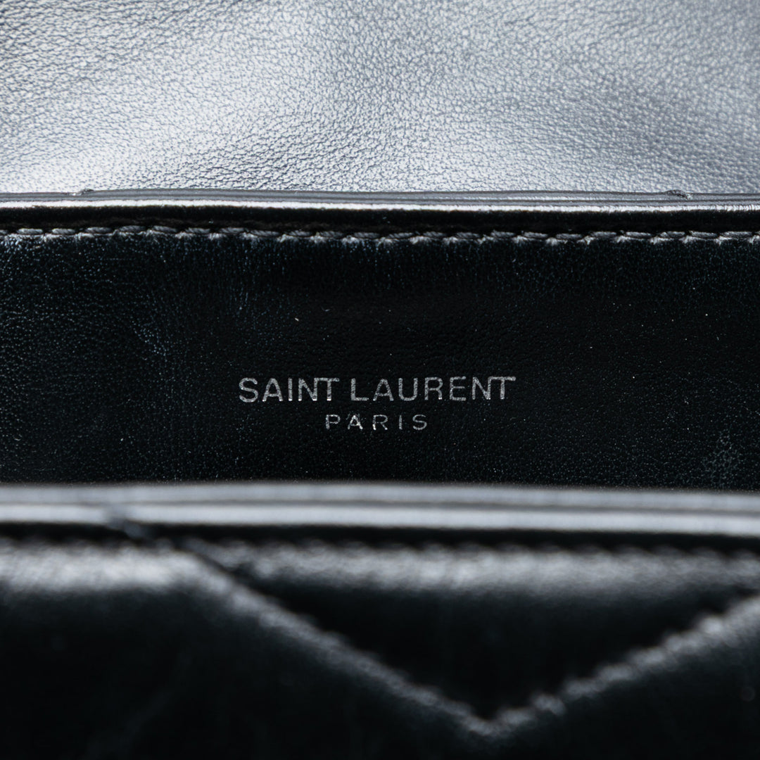 Saint Laurent Small Matelassé Cuir Monogram LouLou Sac bandoulière