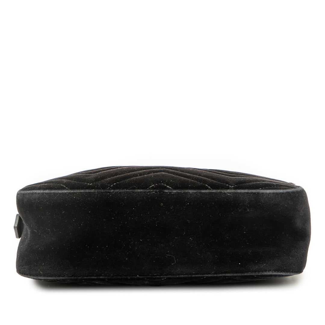 Gucci Small GG Marmont Matelasse Velours Sac porté croisé