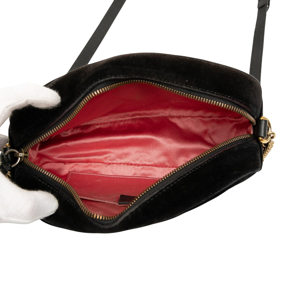 Gucci Small GG Marmont Matelasse Velours Sac porté croisé