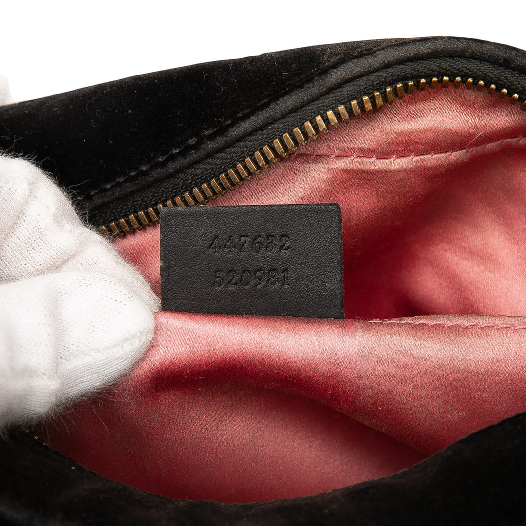 Gucci Small GG Marmont Matelasse Velours Sac porté croisé