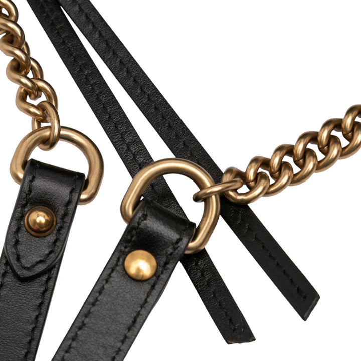 GG Marmont Matelasse Sac Mini Noir
