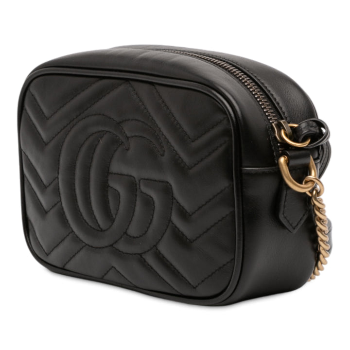 GG Marmont Matelasse Sac Mini Noir