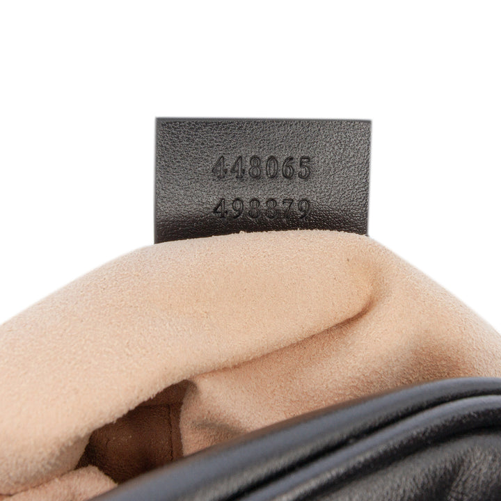GG Marmont Matelasse Sac Mini Noir