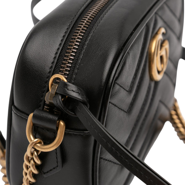 GG Marmont Matelasse Sac Mini Noir