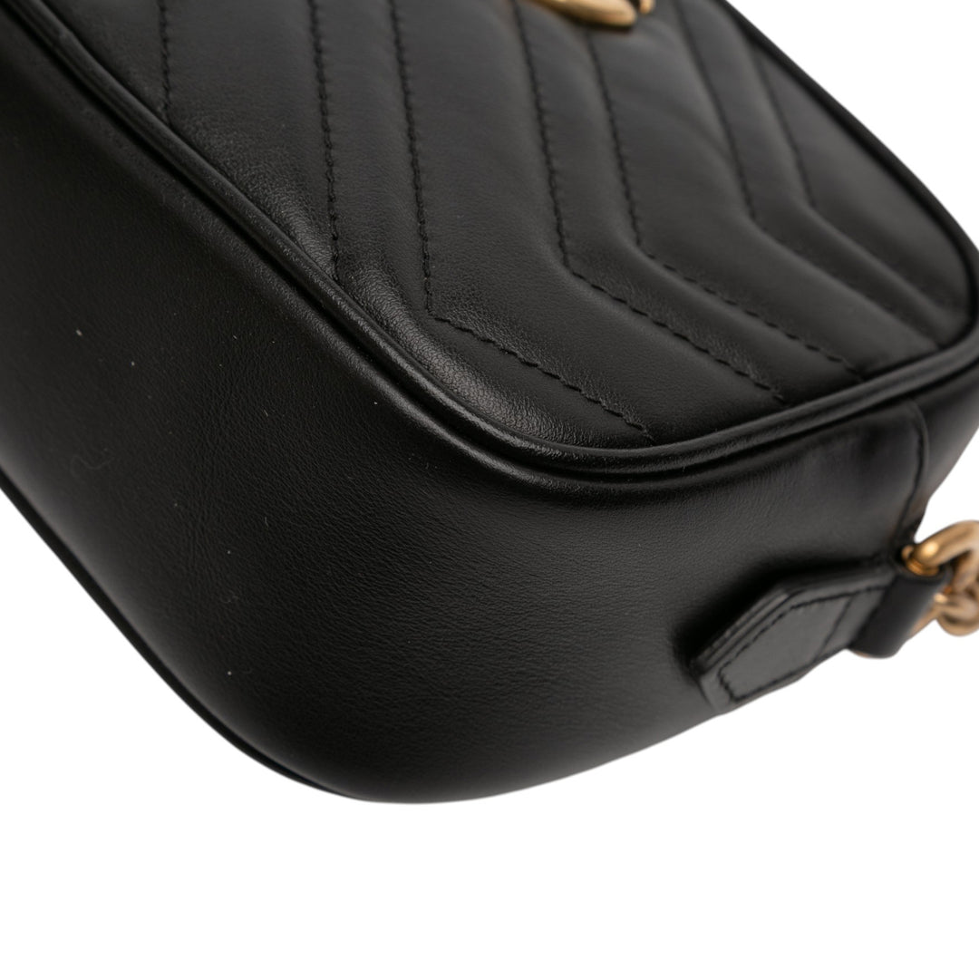 GG Marmont Matelasse Sac Mini Noir