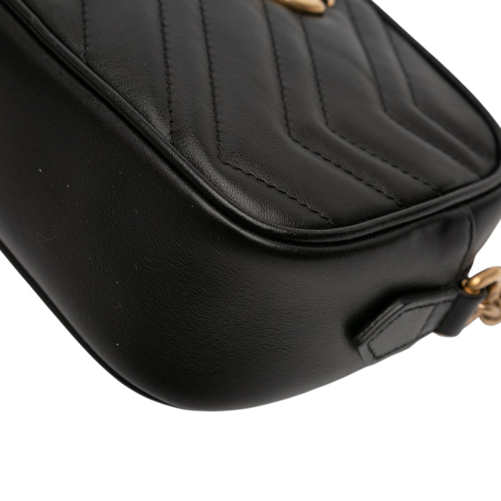 GG Marmont Matelasse Sac Mini Noir