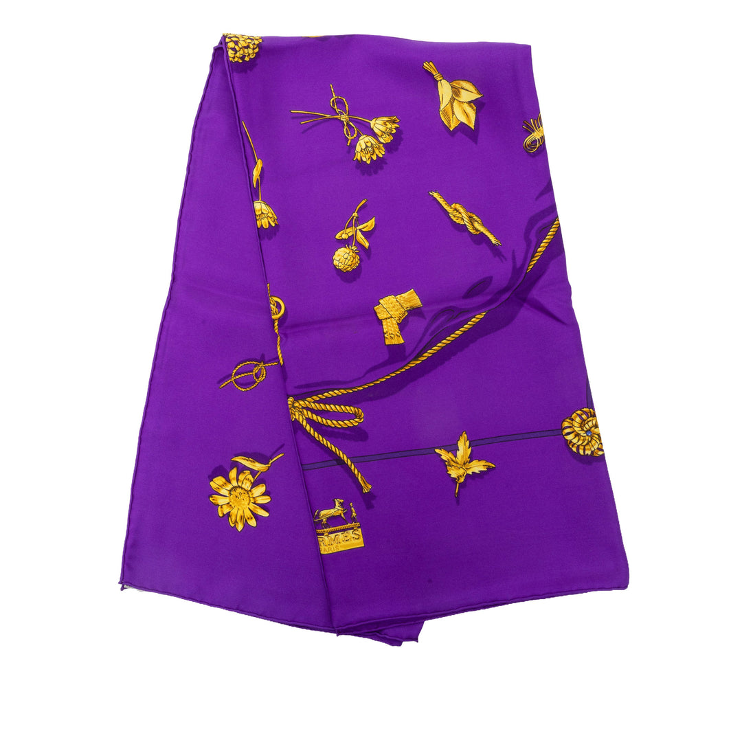 Hermès Clips Foulard 90 Violet