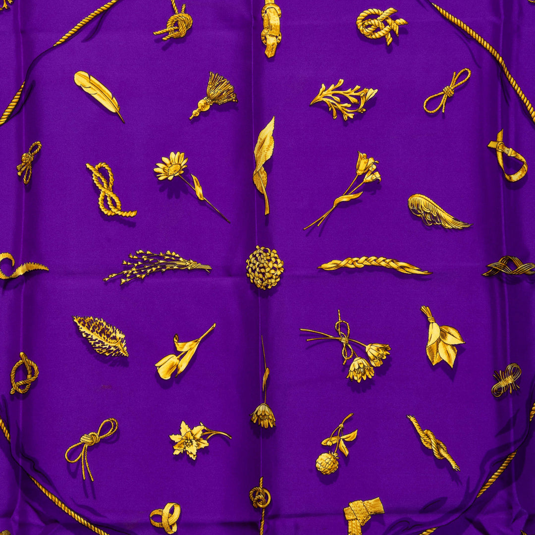 Hermès Clips Foulard 90 Violet