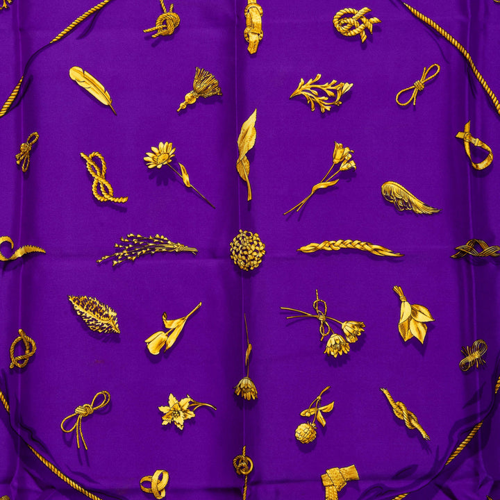 Hermès Clips Foulard 90 Violet