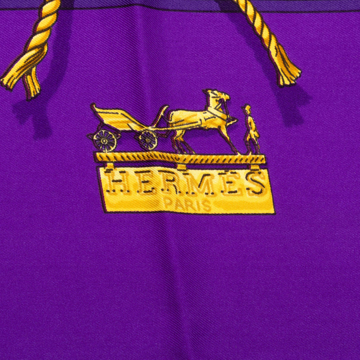 Hermès Clips Foulard 90 Violet