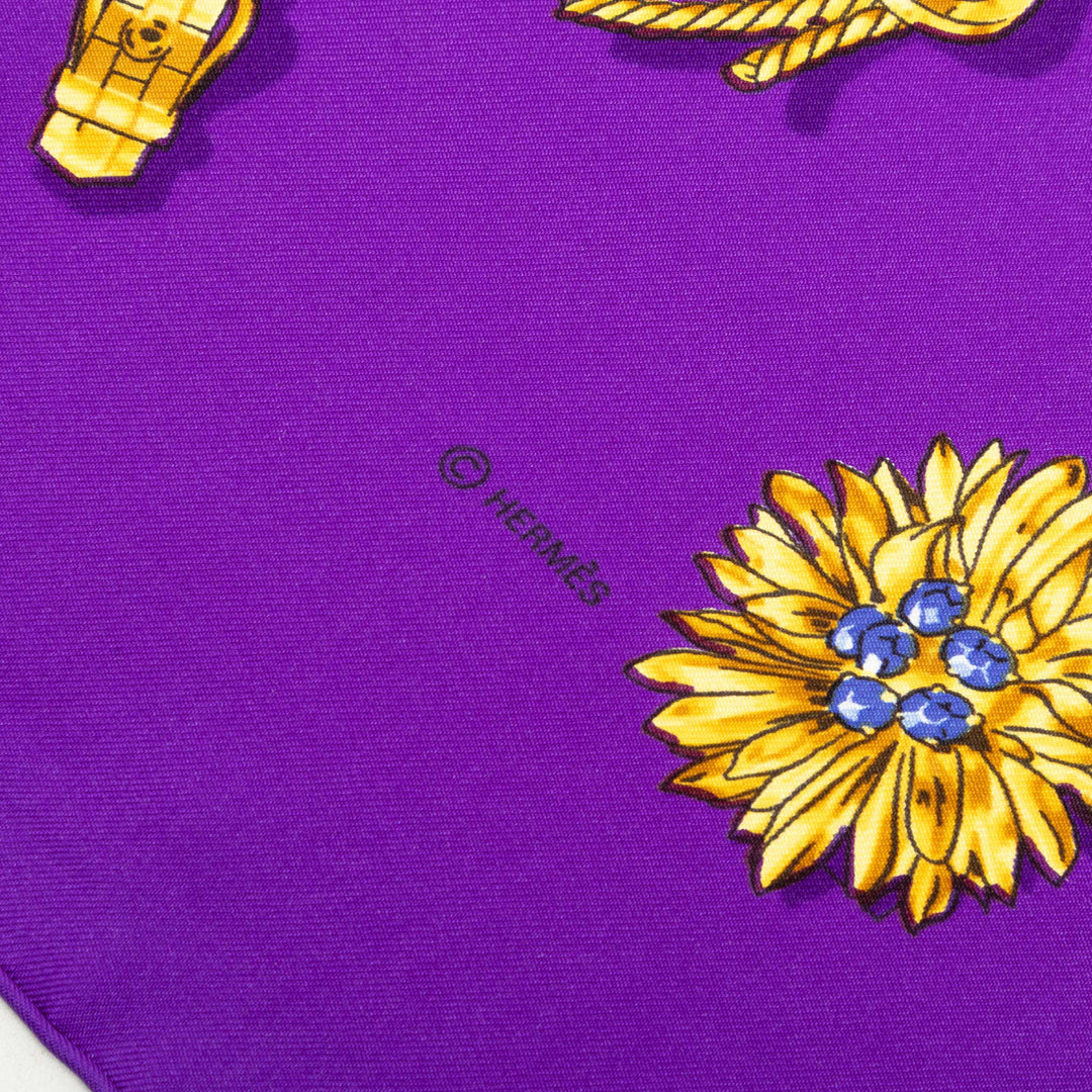 Hermès Clips Foulard 90 Violet