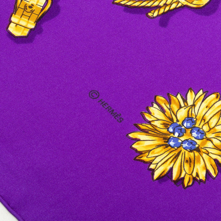 Hermès Clips Foulard 90 Violet