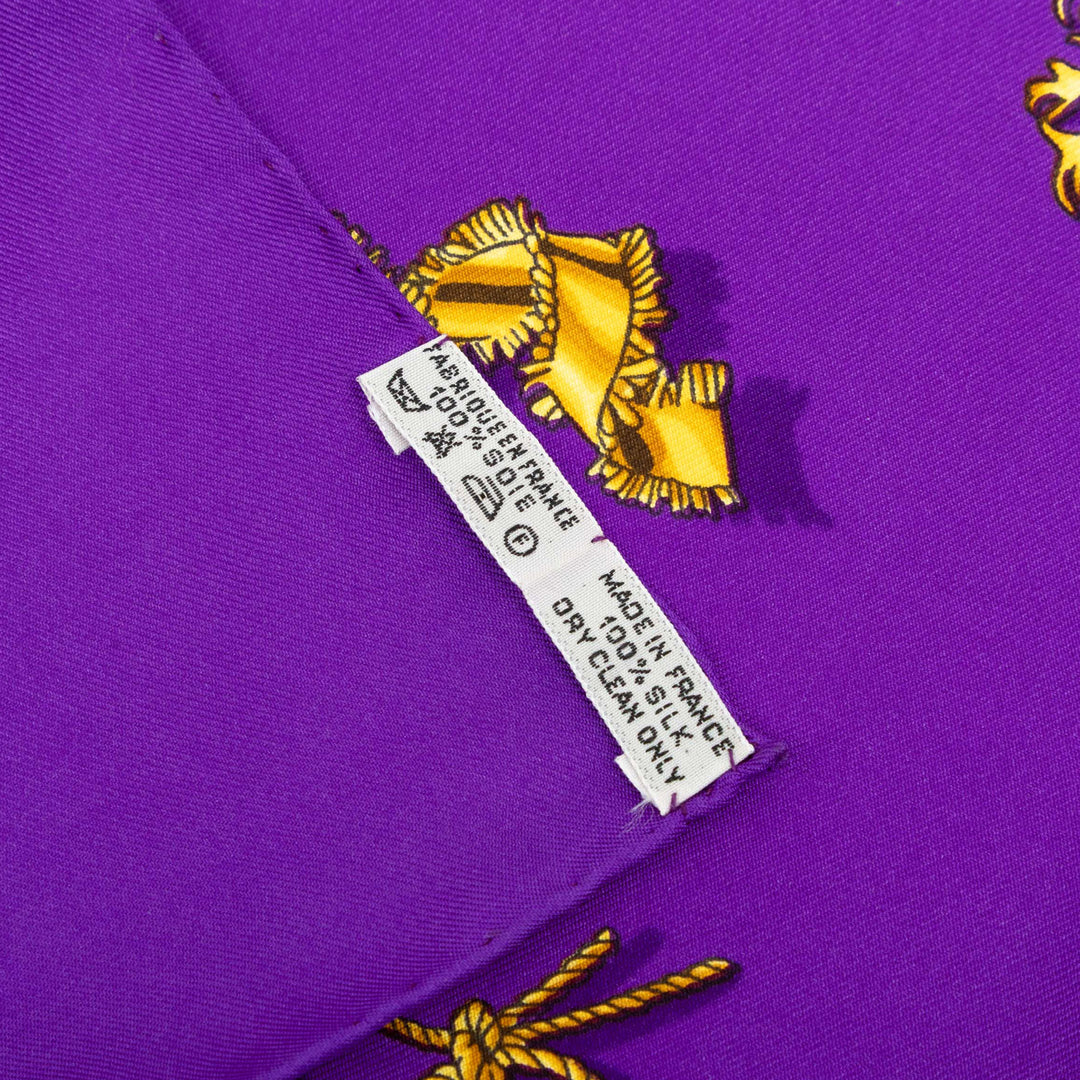 Hermès Clips Foulard 90 Violet