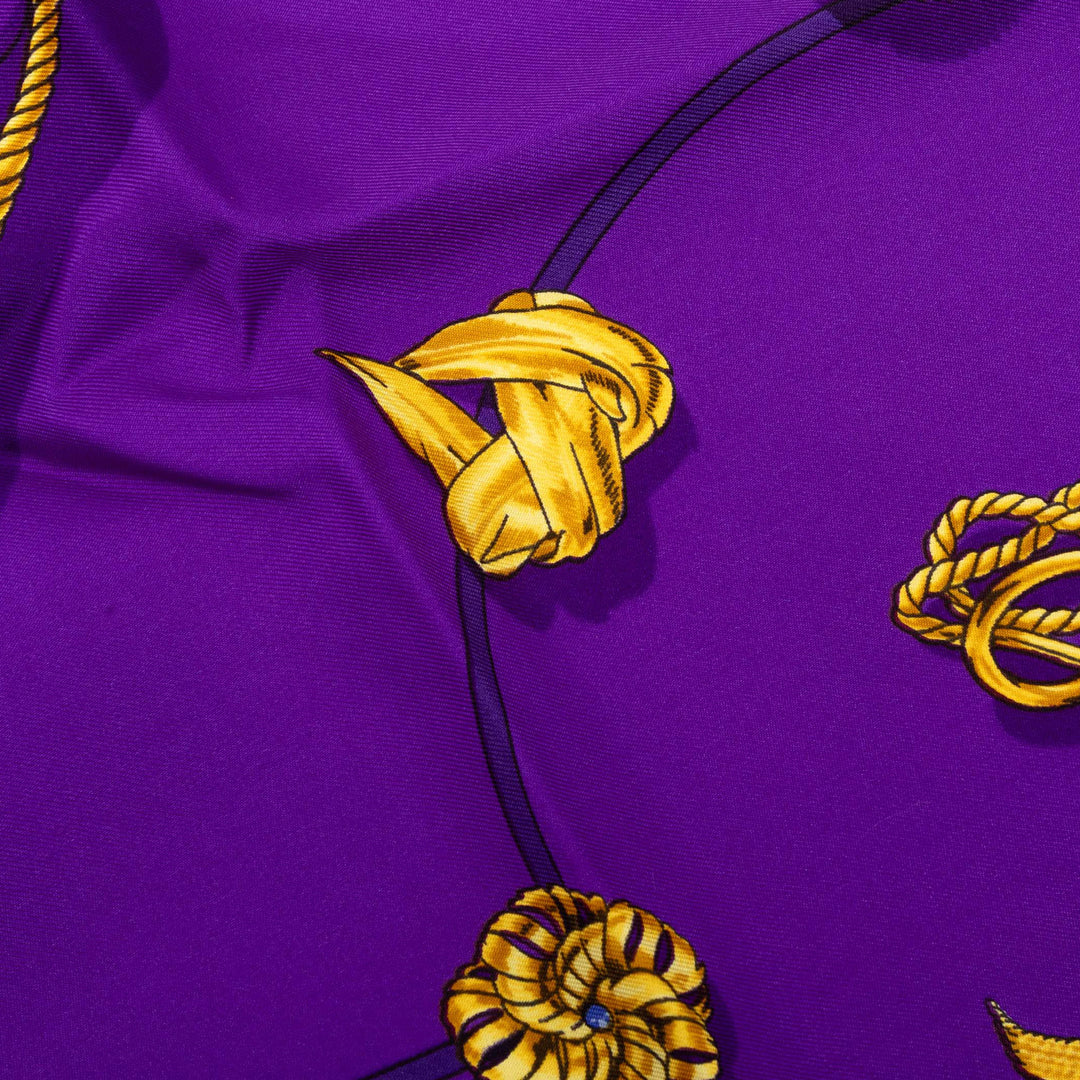 Hermès Clips Foulard 90 Violet