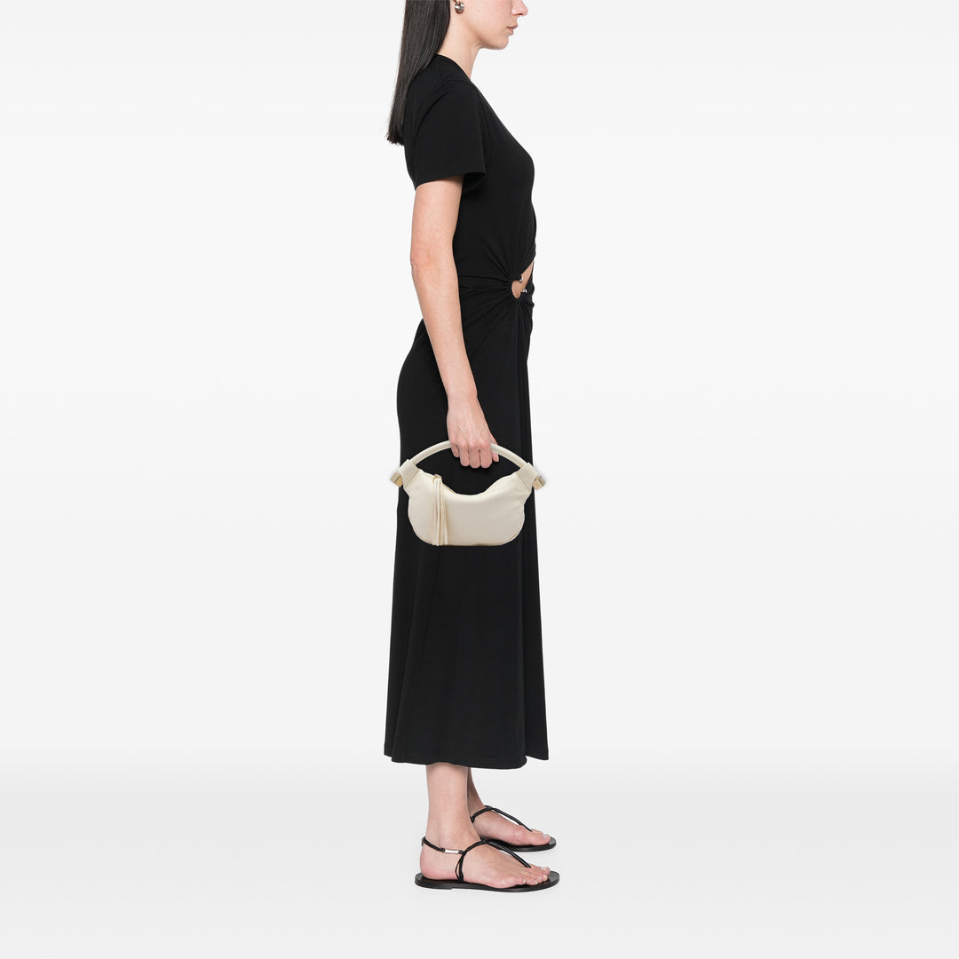 Chanel Pompon Dice Sac Cuir de veau Blanc