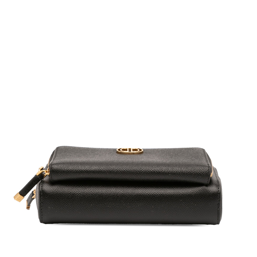Dior Cuir de veau grainé Caro Double Pochette