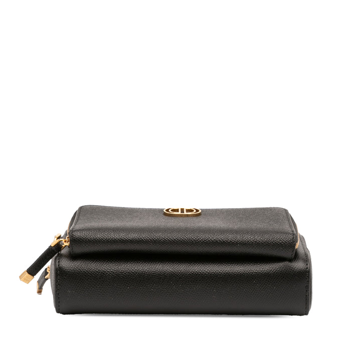 Dior Cuir de veau grainé Caro Double Pochette