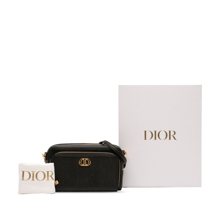 Dior Cuir de veau grainé Caro Double Pochette