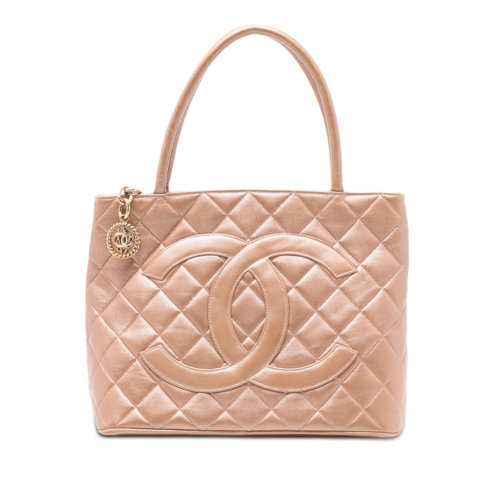 Chanel Cuir d’agneau Medallion Cabas