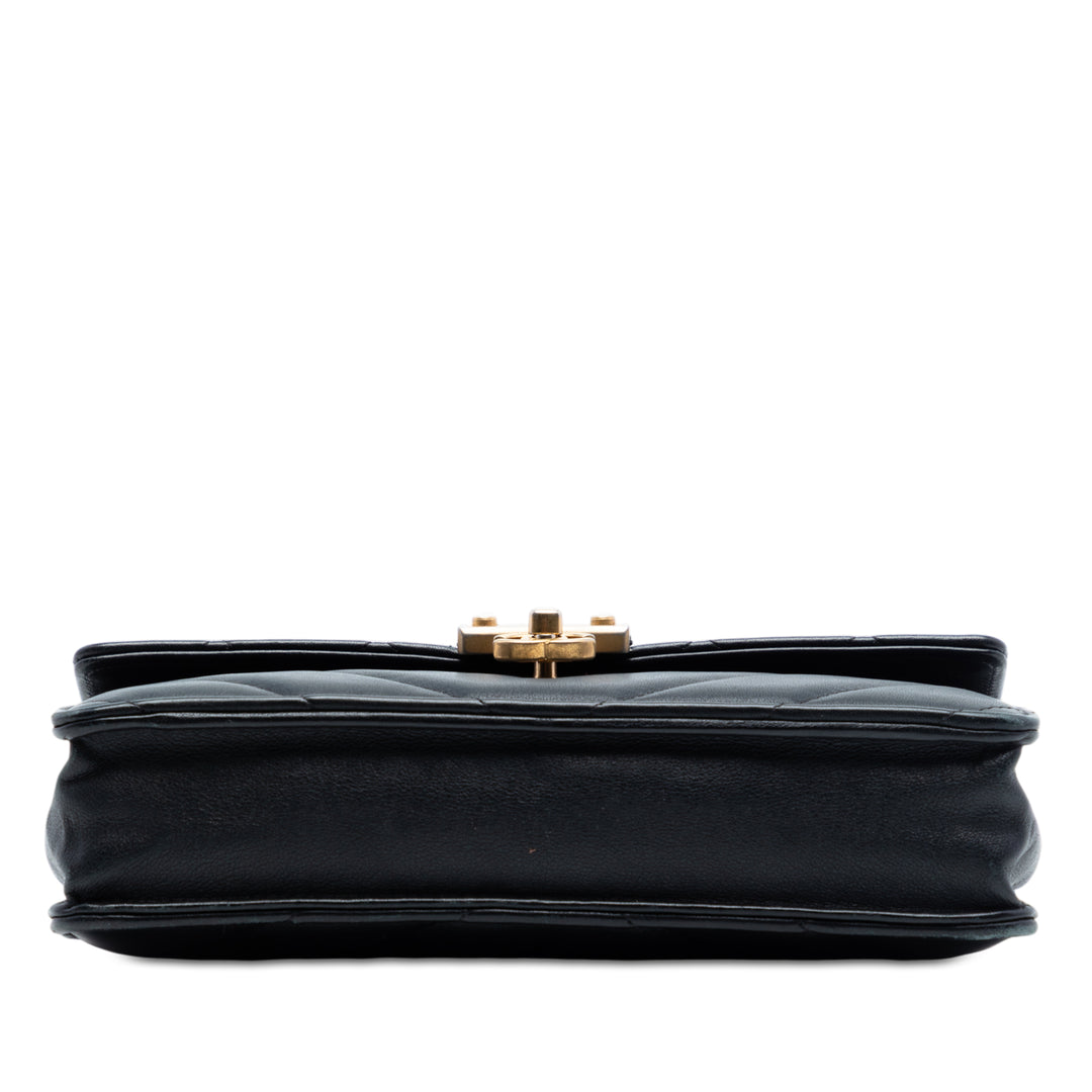 Chanel Mixed Quilt Cuir de veau Golden Class Wallet on Chain