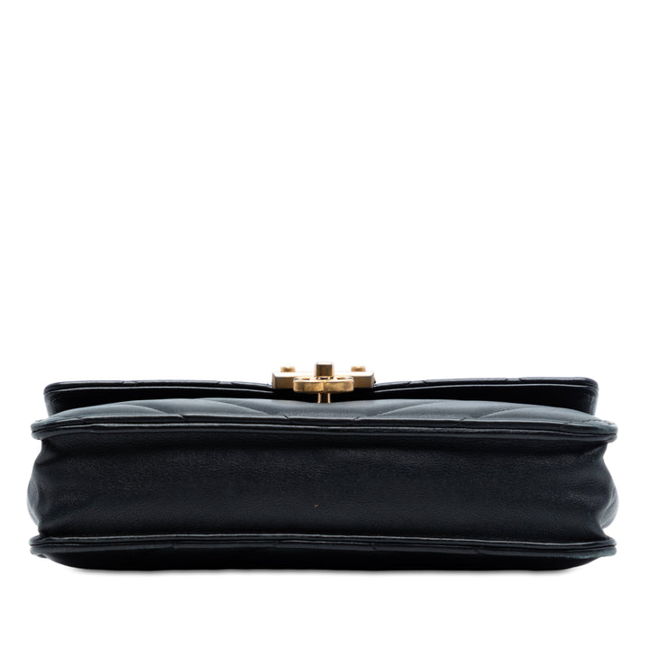 Chanel Mixed Quilt Cuir de veau Golden Class Wallet on Chain