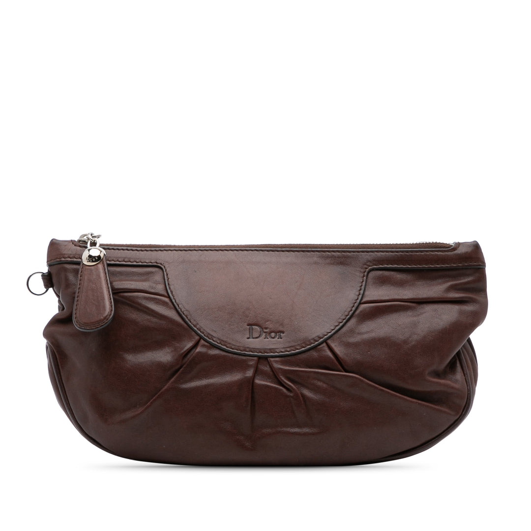 Leather Babe Clutch Brown - Gaby Paris