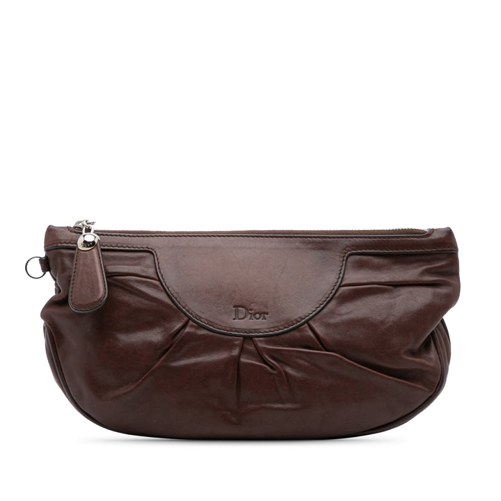 Leather Babe Clutch Brown - Gaby Paris
