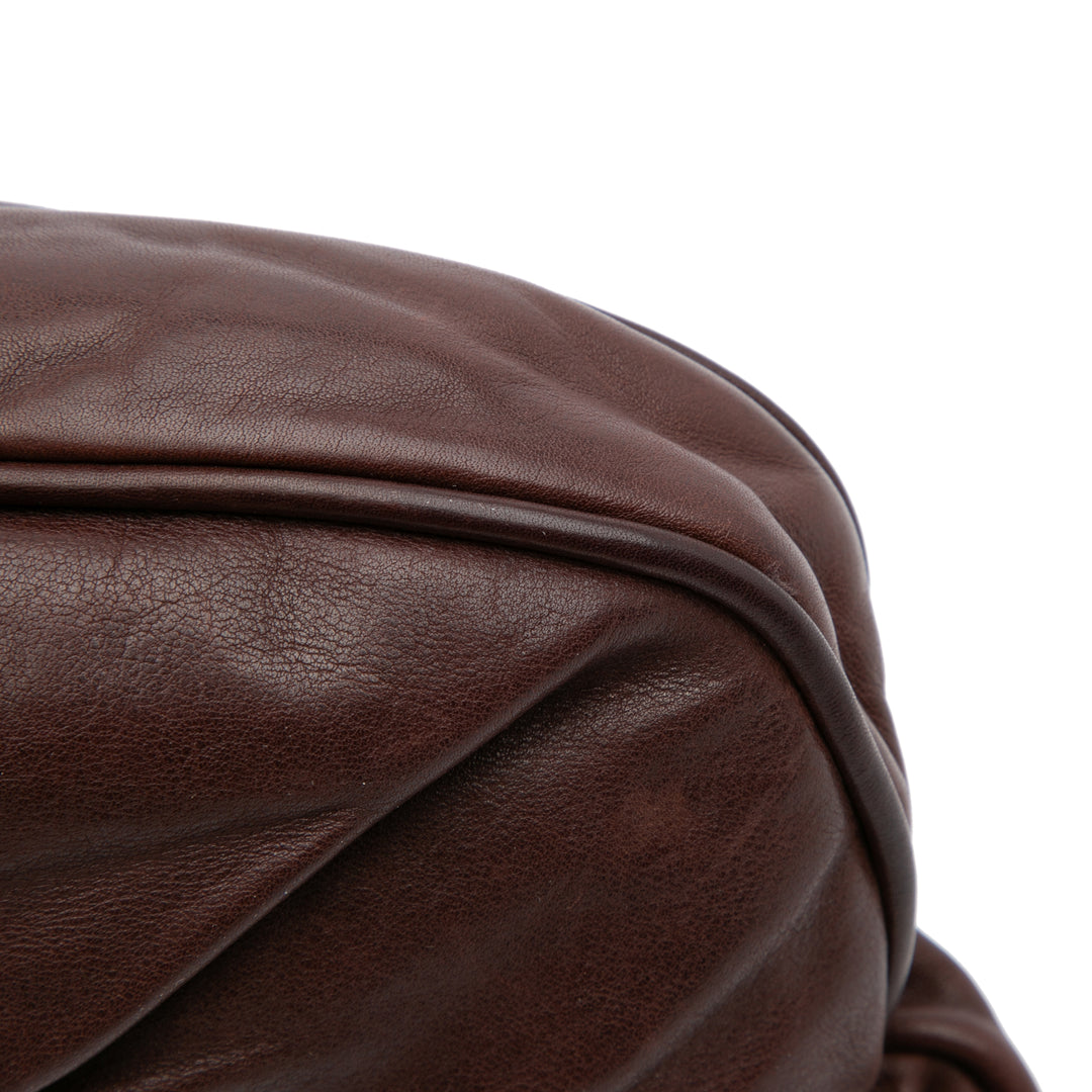 Leather Babe Clutch Brown - Gaby Paris