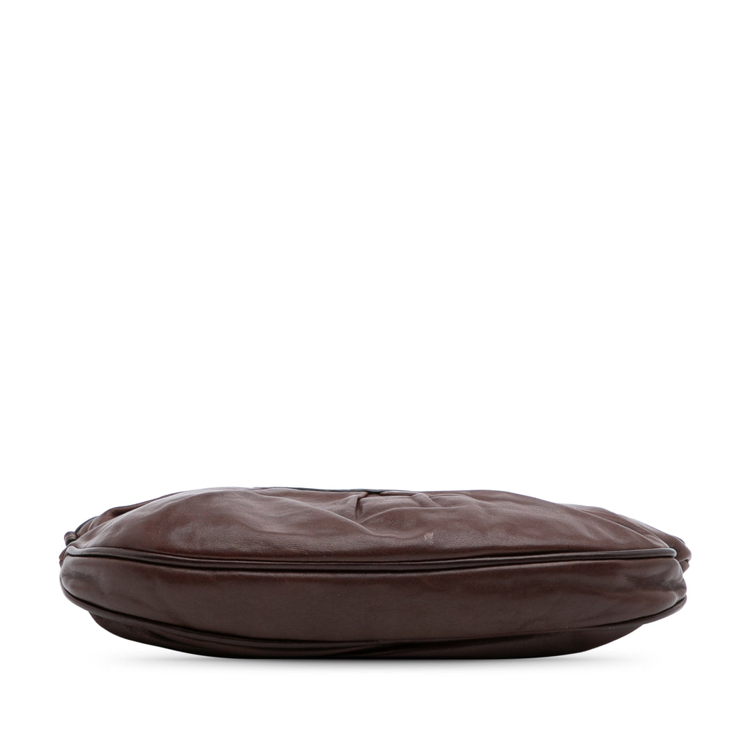 Leather Babe Clutch Brown - Gaby Paris