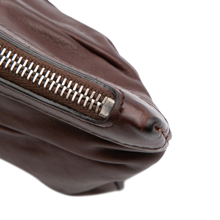 Leather Babe Clutch Brown - Gaby Paris