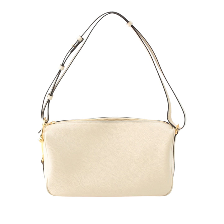Half Horsebit Sac Moyen Cuir de veau Blanc