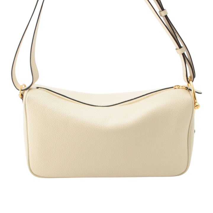Half Horsebit Sac Moyen Cuir de veau Blanc