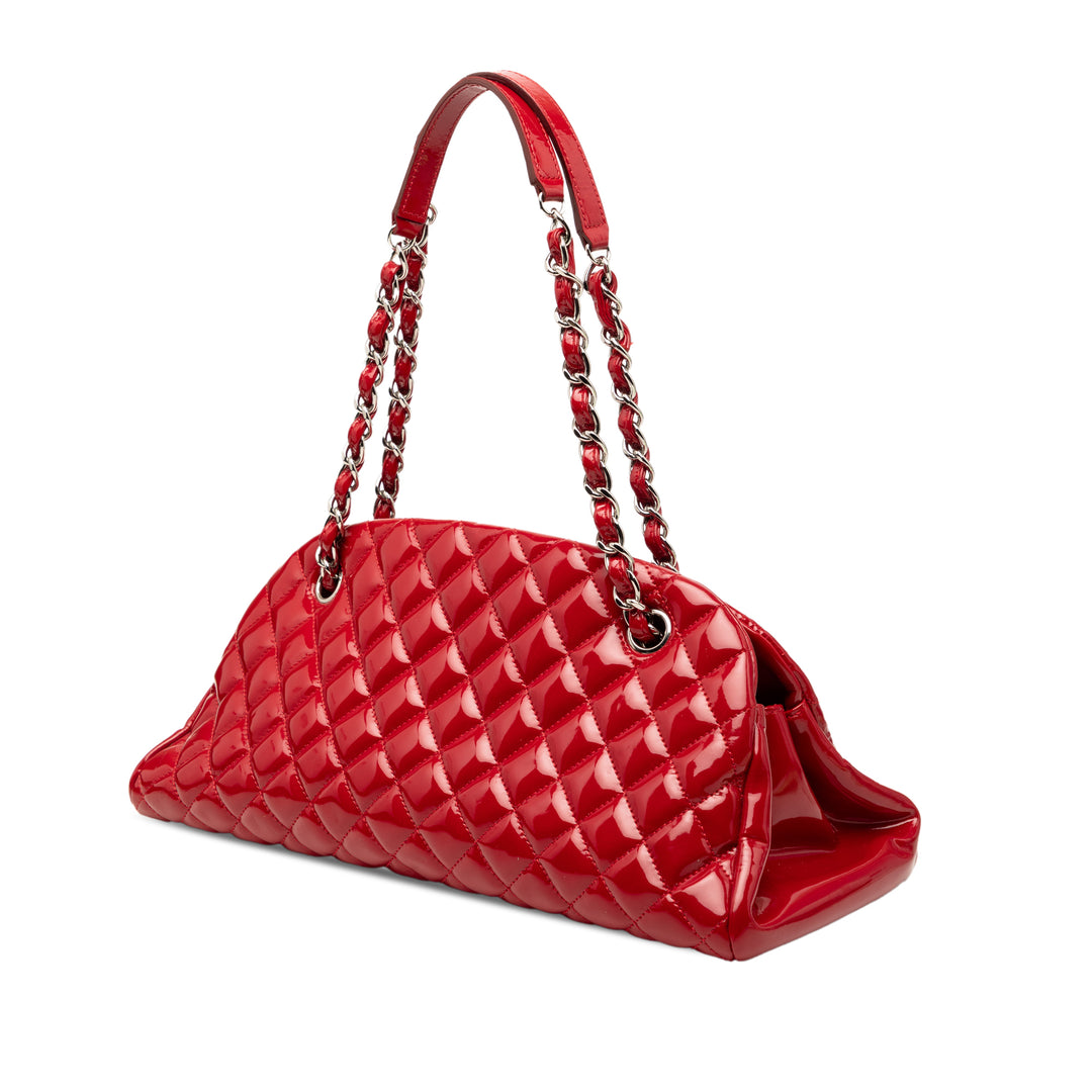 Chanel Medium Matelassé Cuir verni Just Mademoiselle Bowling Sac