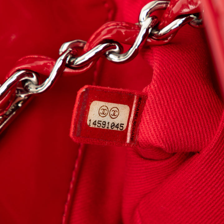 Chanel Medium Matelassé Cuir verni Just Mademoiselle Bowling Sac