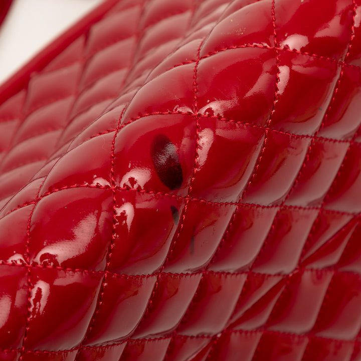 Chanel Medium Matelassé Cuir verni Just Mademoiselle Bowling Sac
