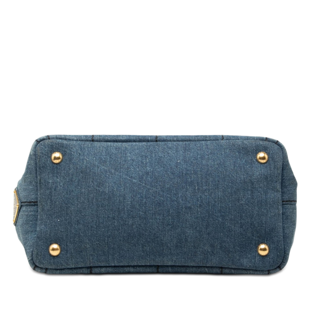 Prada Small Jean Canapa Logo Sac